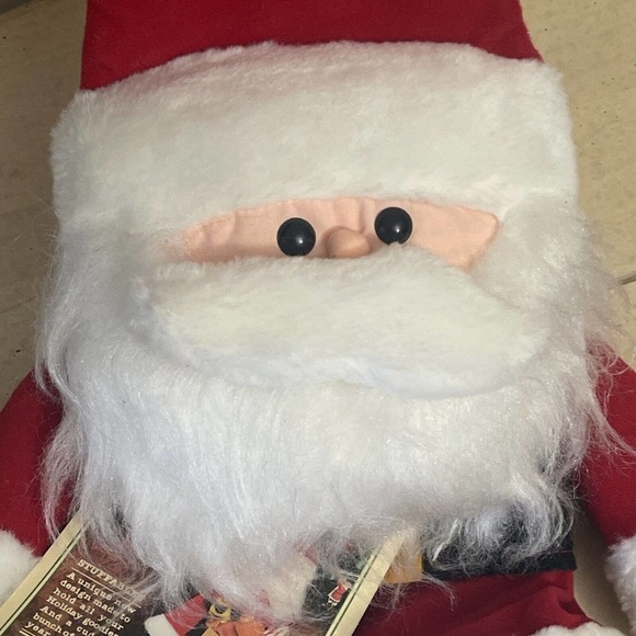 1981 Vintage Hallmark Christmas Santa Stocking w/Bell NEW - Picture 2 of 6